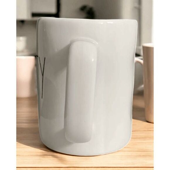 Rae Dunn BEAUTY Coffee Mug White Ceramic Mug with Handle Artisan Collection - Picture 5 of 8